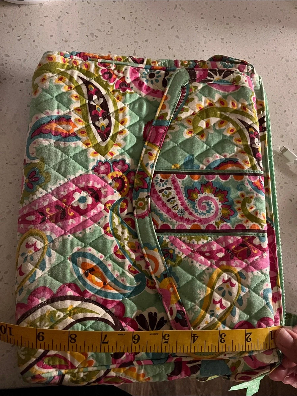 Vera Bradley tutti gritty Quilted messenger bag